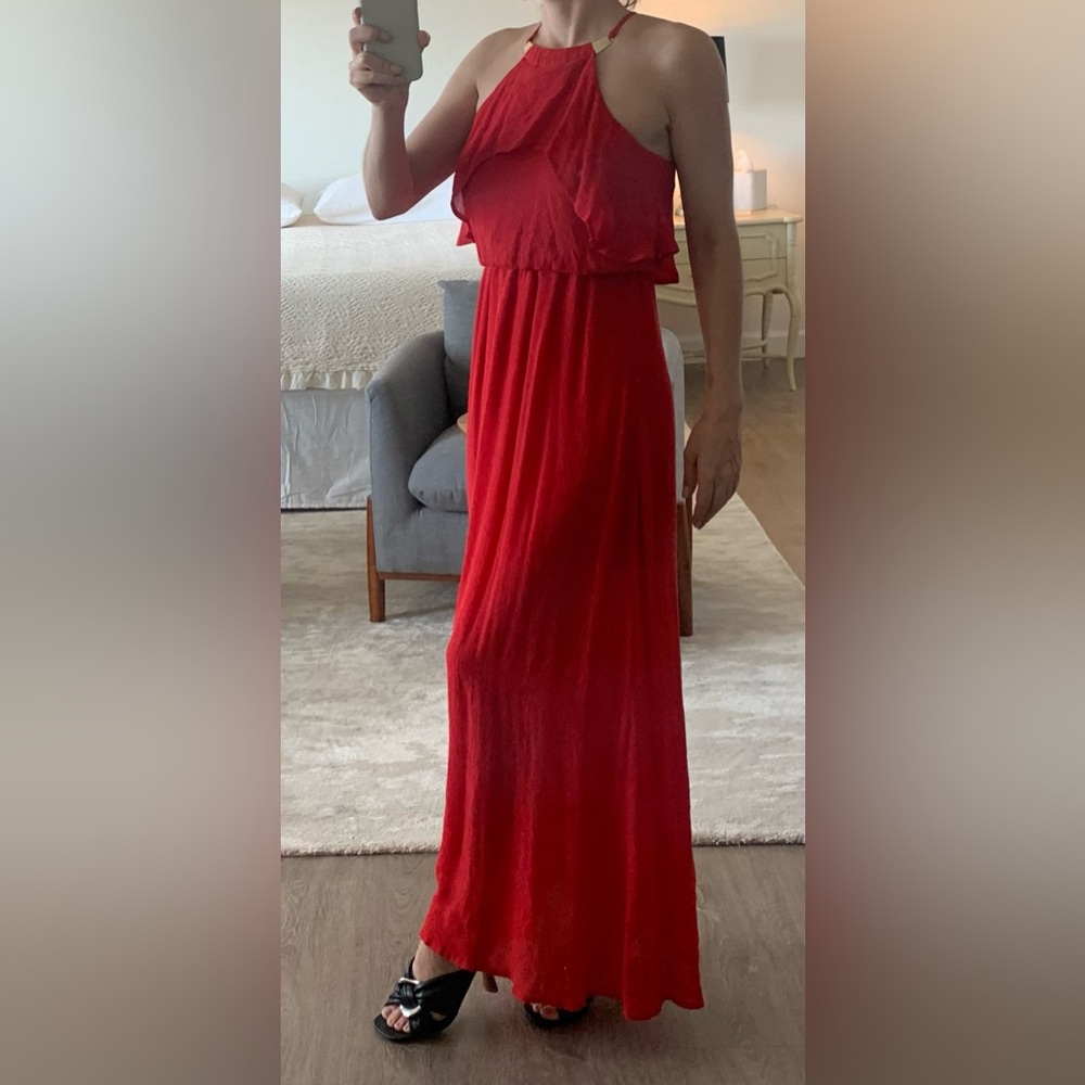 Bebe Vibrant Red Dress
